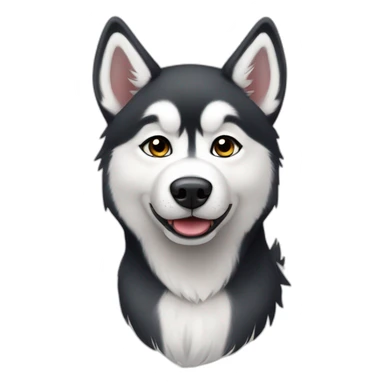 Cute little Siberian Husky sticker