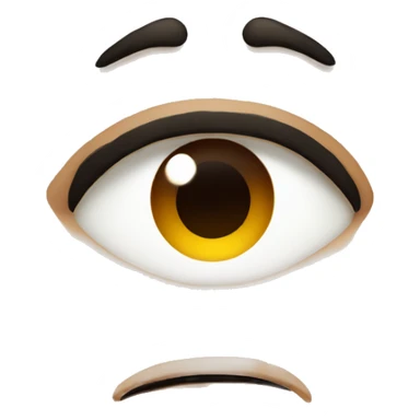 one eyebrow up looking suspicious  sticker