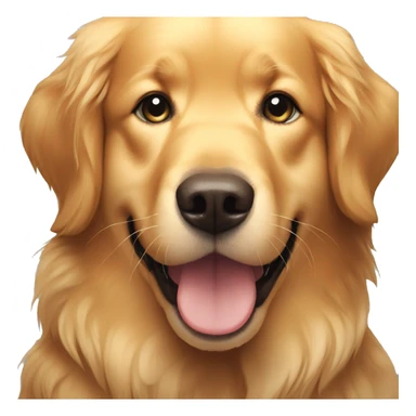 Golden retriever getting belly rubs sticker