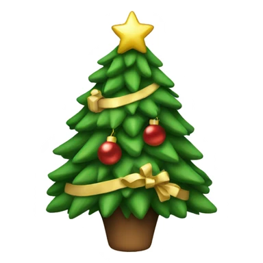 Christmas tree sticker