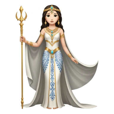 ejemplos diosa tanit vestimenta completa+ sticker