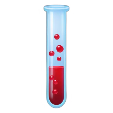 blood test tube sticker