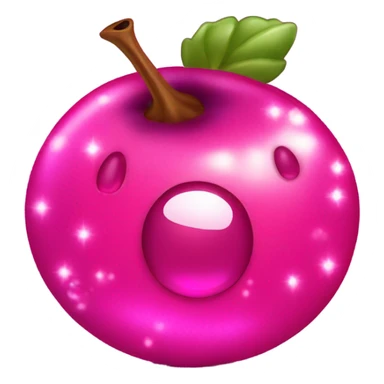 Hot pink blueberries with sparkles  sticker