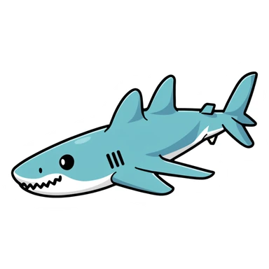 shark-airplane hybrid sticker