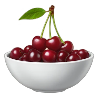Bowl of cherries sticker