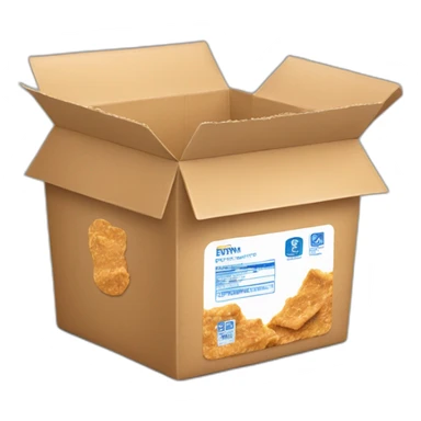 box of bran flake sticker