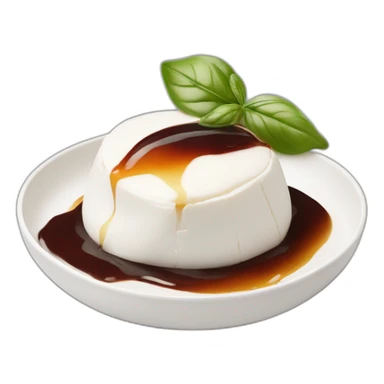 Burrata cheese with balsamic sauce  sticker