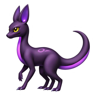 Salazzle-Umbreon-Fakémon-hybrid-creature (full body)  sticker