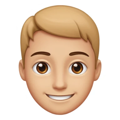 smiling while eyes are looking to the right sticker