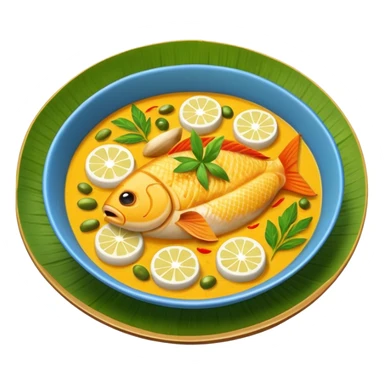 Fish Amok cambodian dish sticker