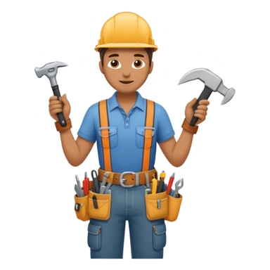 Repairs and Maintenance, tools belt, full body sticker