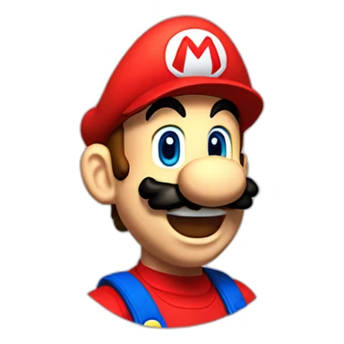 mario laughing out loud sticker