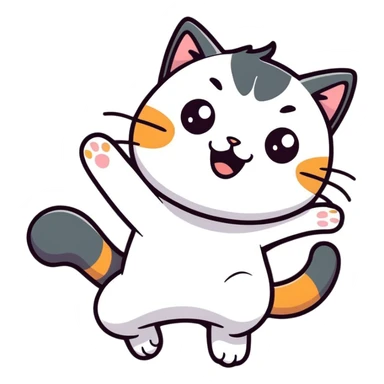 funny cat sticker