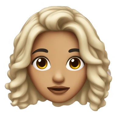 Pretty hispanic girl with big eyes and black hair sticker