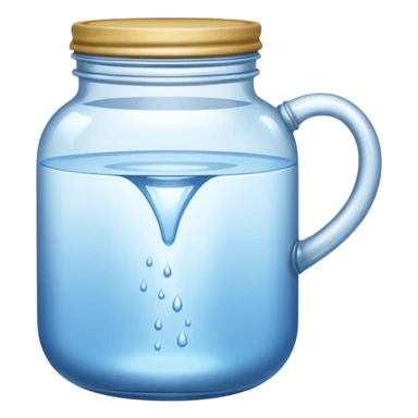 Aquarius (a jar spilling water outward) sticker