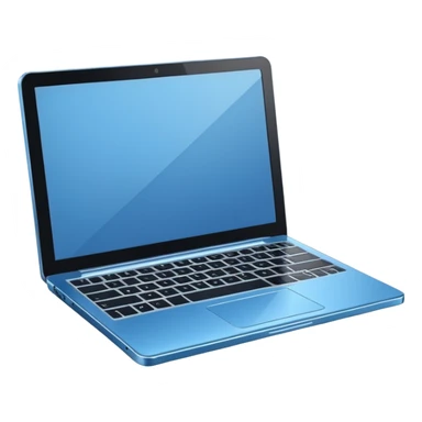 3D minimal icon of a premium laptop with a subtle #FF3D00 accent. Clean, modern, high-end tech style. sticker