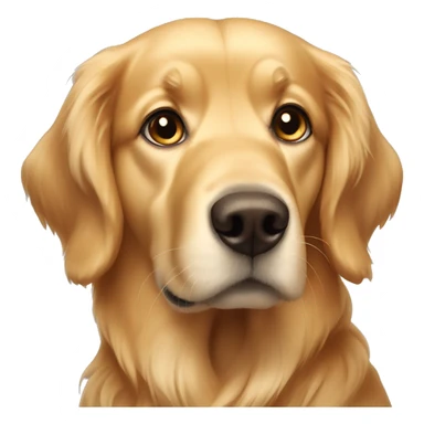 Golden Retriever with big eyes  sticker