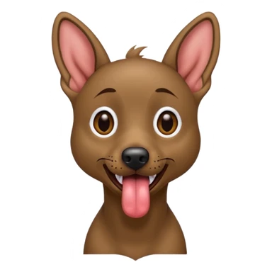 Xoloitzcuintle Dog derpy expression with tongue sticking out sticker