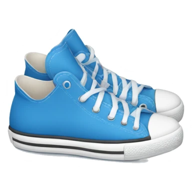 a blue converse shoe sticker