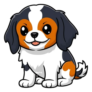 cavalier king charles spaniel dog sticker