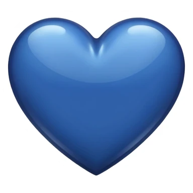 Dark blue heart emoji sticker