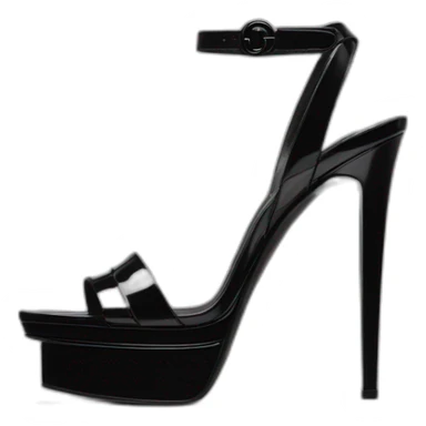 Ysl heel sandal TRIBUTE PLATFORM SANDAL black PATENT LEATHER sticker