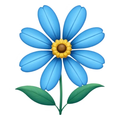 Flor color azul sticker