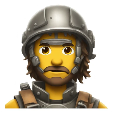 post apocalyptic builder in scrap armor sticker