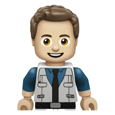Elon musk LEGO  sticker