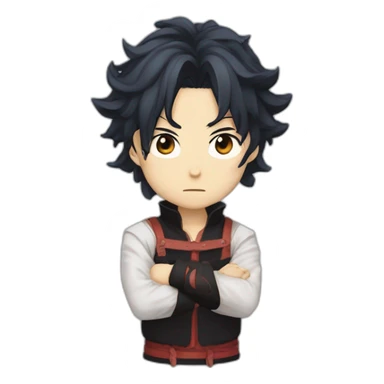 Gojo saturo x demon slayer sticker