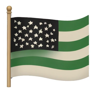 African American flag sticker