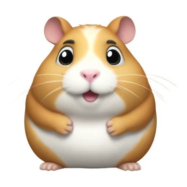 Fat hamster that’s so fat he’s blurry and takes up more than the whole screen sticker