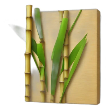 canvas and bamboo sticker