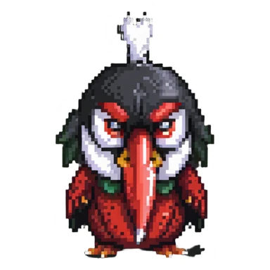 tengu crying with long nose sticker