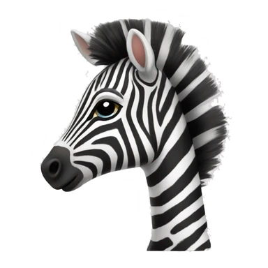 zebra with "I dont know" hands sticker