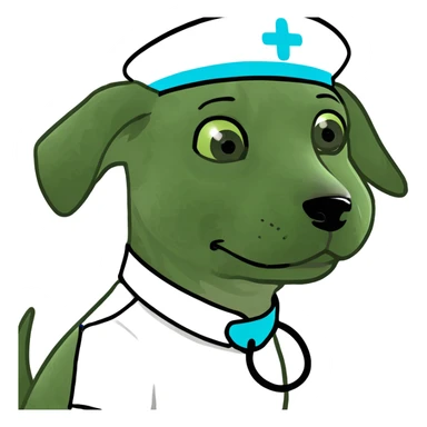 Puppy nurse sticker