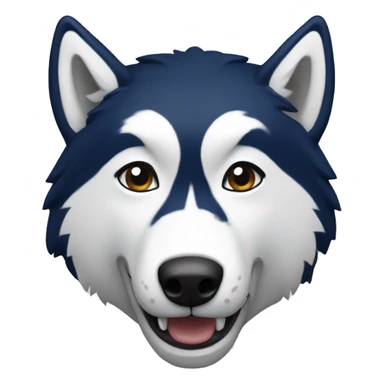 UConn husky mascot sticker