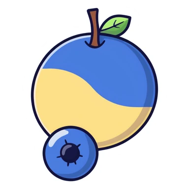 Sunrise blueberry sticker
