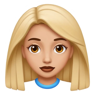 realistic female parody portrait sticker