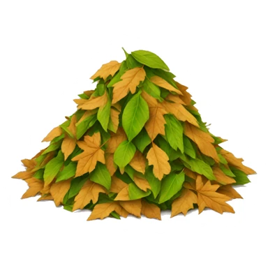 pile of leaves sticker