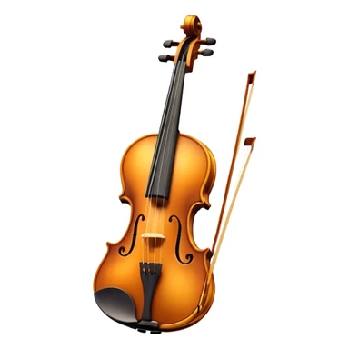 Cinematic Realistic Violin, rich polished wood with delicate curves, strings stretching tautly, fine dust particles catching the golden stage light, glowing with an elegant and timeless charm. sticker