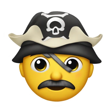 One eyed pirate sticker