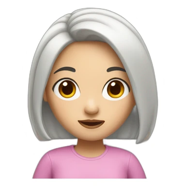 memoji asian girl sticker