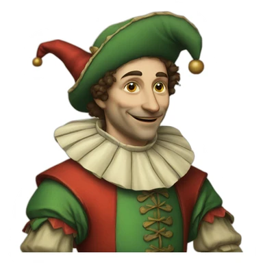 1500s jester sticker