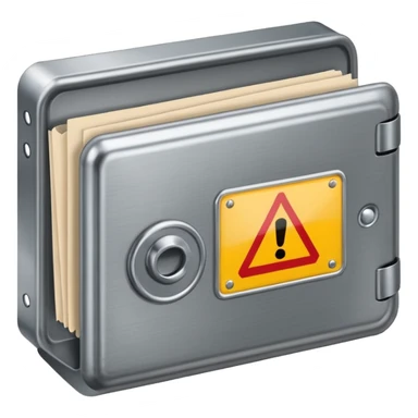 Warnschild (achtung) Mini Aktenordner und unterbezahlt  sticker