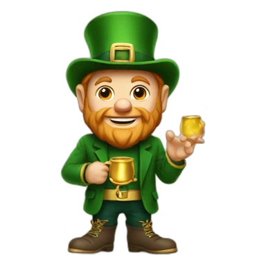 Notre dame leprechaun sticker