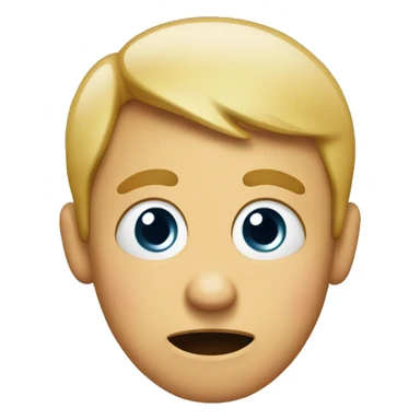 overwhelmed emoji with big cute eyes and says pass mal auf wie du redest  sticker