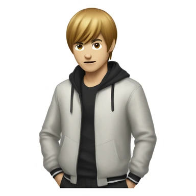 Light Yagami with nike outfit  sticker