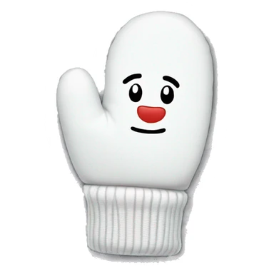 White mittens  sticker