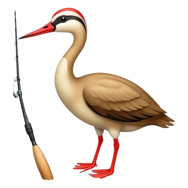 Hawaiian Nene Bird Fishing sticker